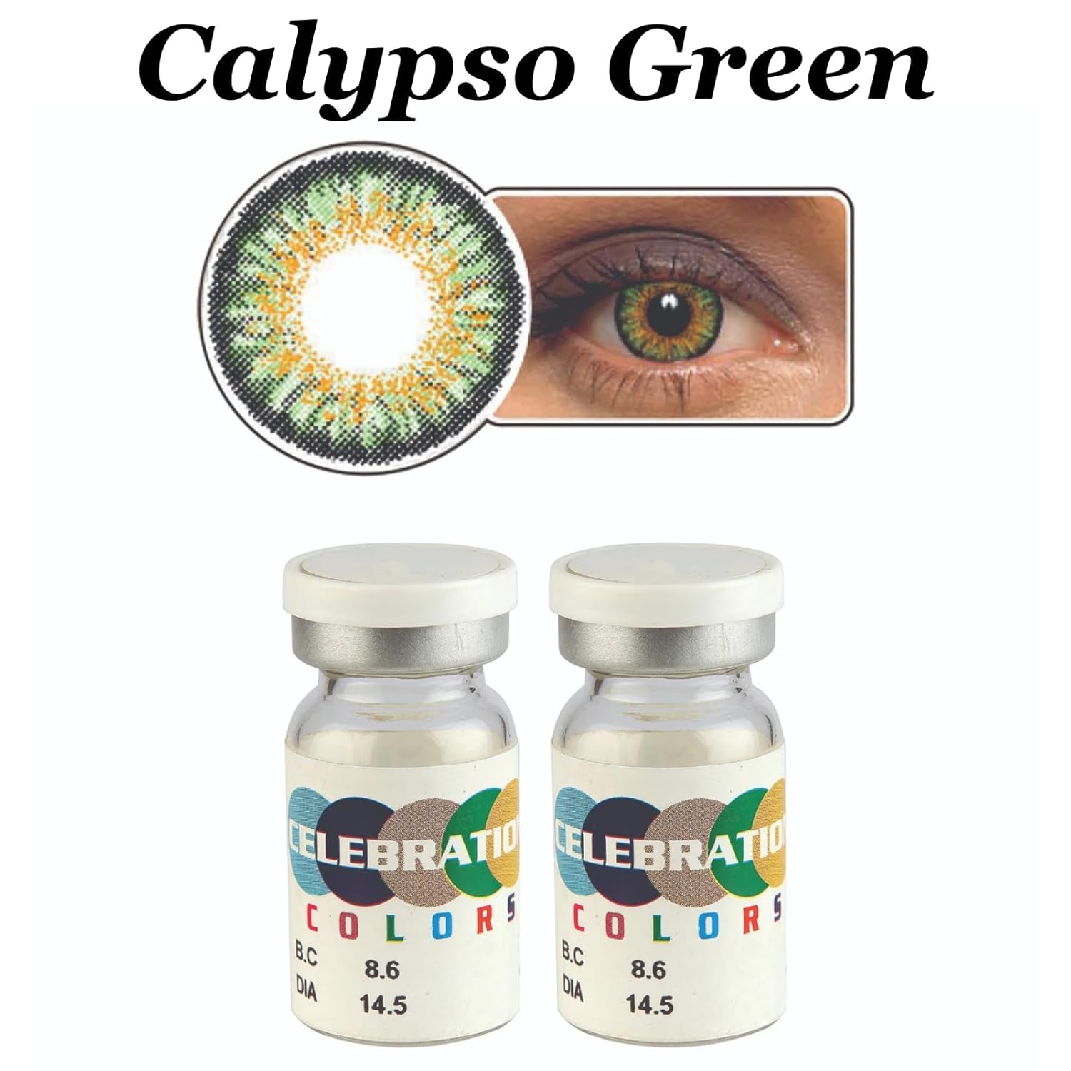 CELEBRATION COLORS Yearly Color Contact Lenses 1 Pair