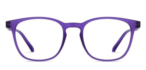 HUSTLR Full Rim Square Shape purple colour | As Seen On Shark Tank | For Men & Women |