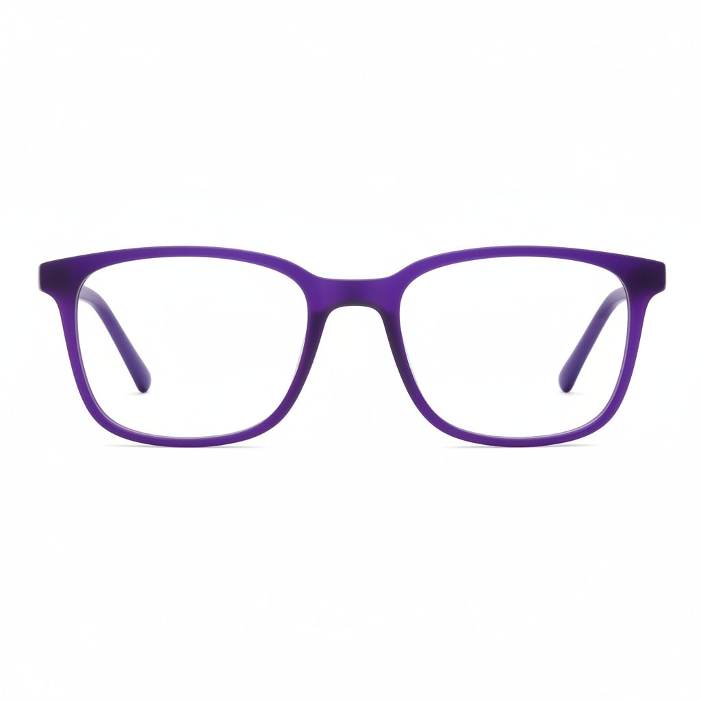 HUSTLR Full Rim Square Shape purple colour | As Seen On Shark Tank | For Men & Women |