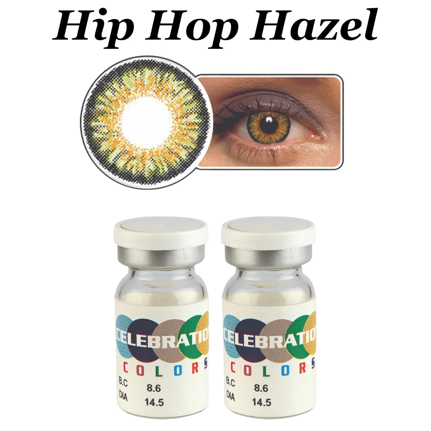 CELEBRATION COLORS Yearly Color Contact Lenses 1 Pair