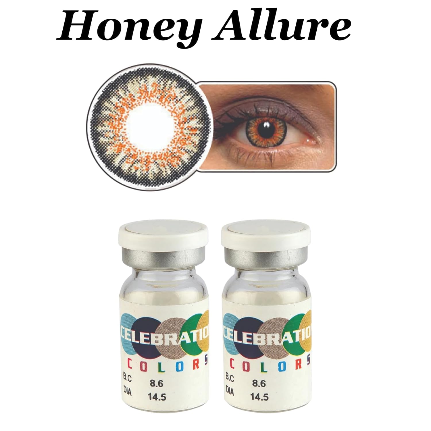 CELEBRATION COLORS Yearly Color Contact Lenses 1 Pair