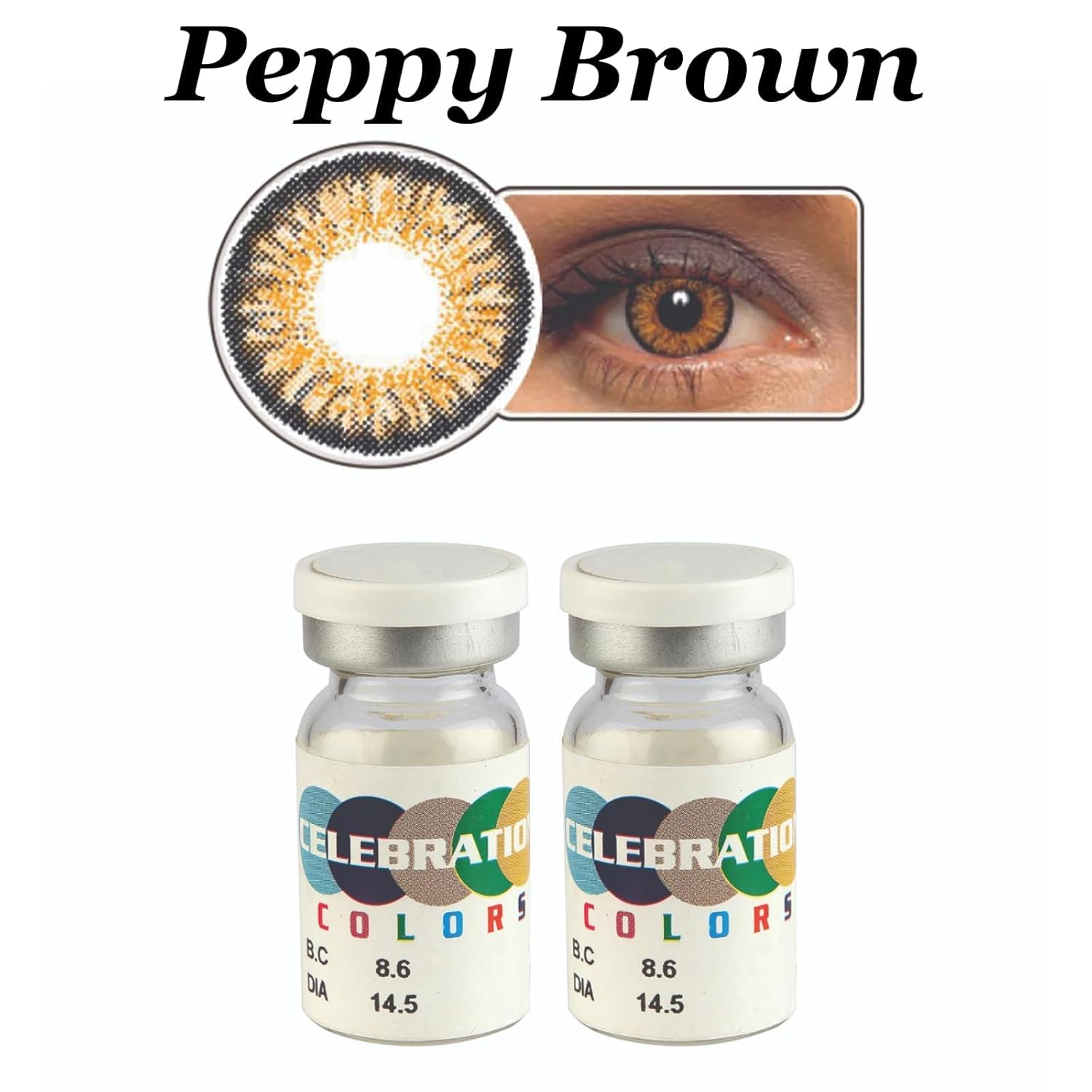 CELEBRATION COLORS Yearly Color Contact Lenses 1 Pair
