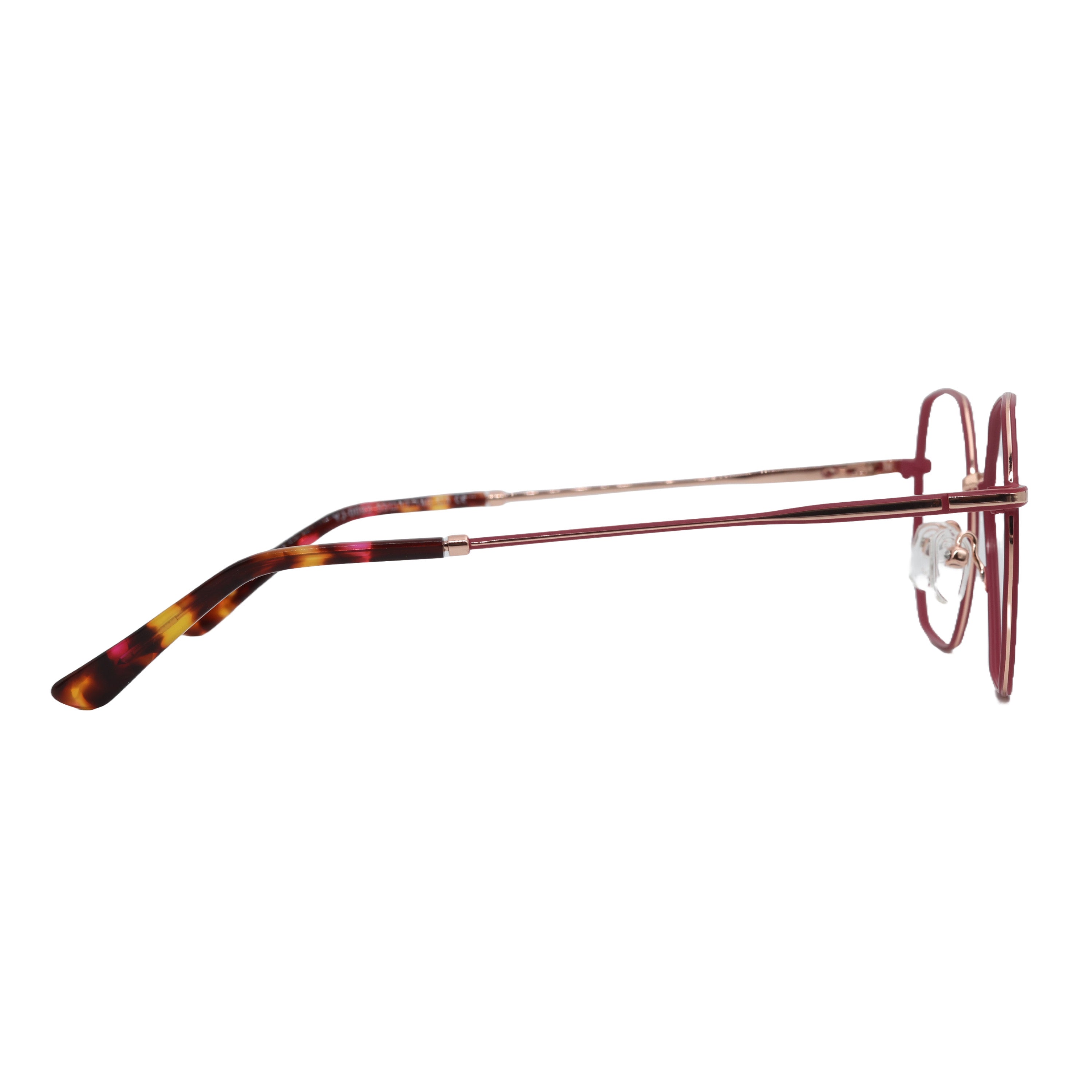 Matt pink Metal Hexagon Frame For women&