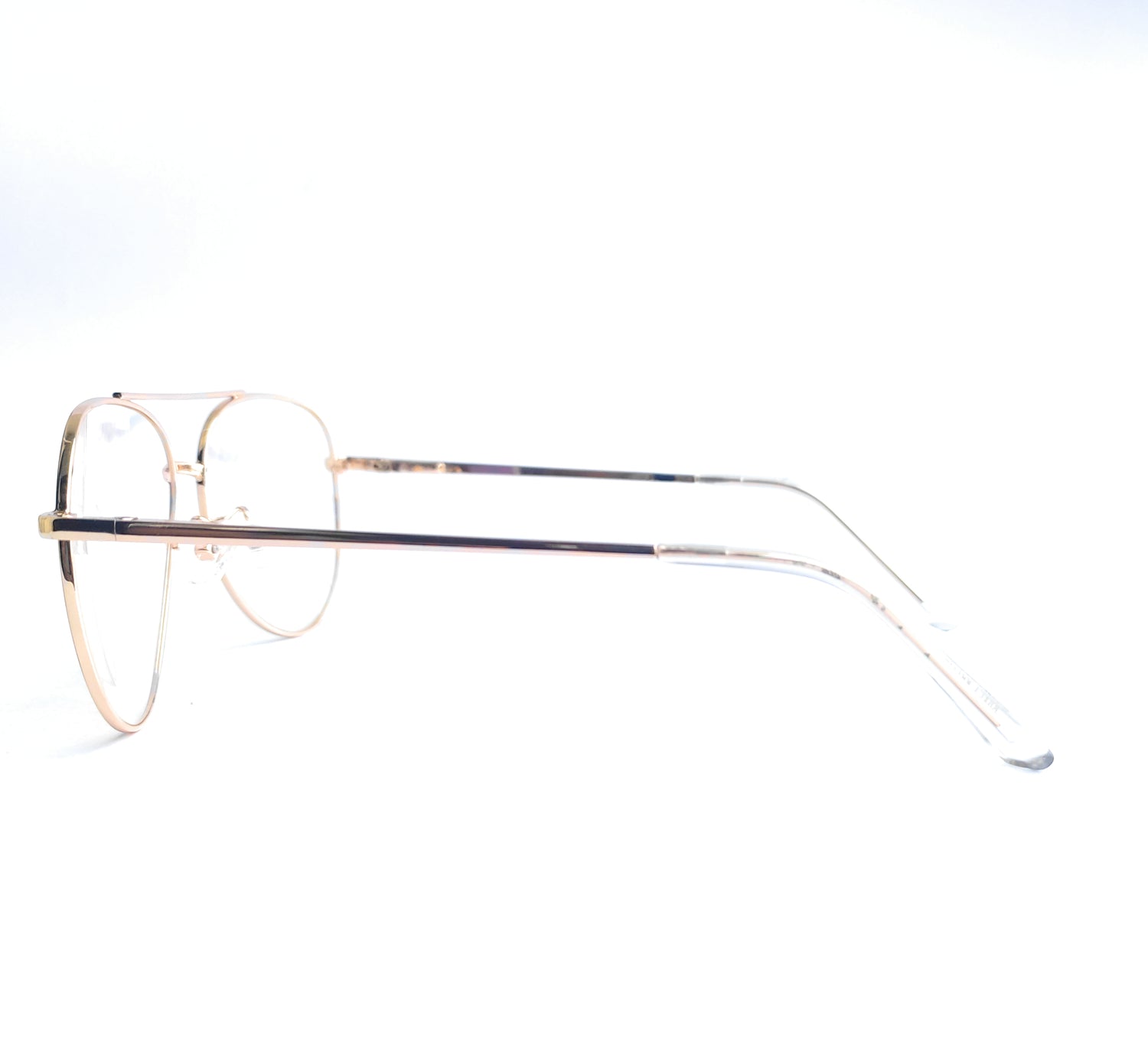 Golden black metal Aviator Full rim frame