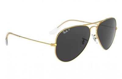 RB AVIATOR CLASSIC GOLD and brown glass UV-400 SUNGLASSES