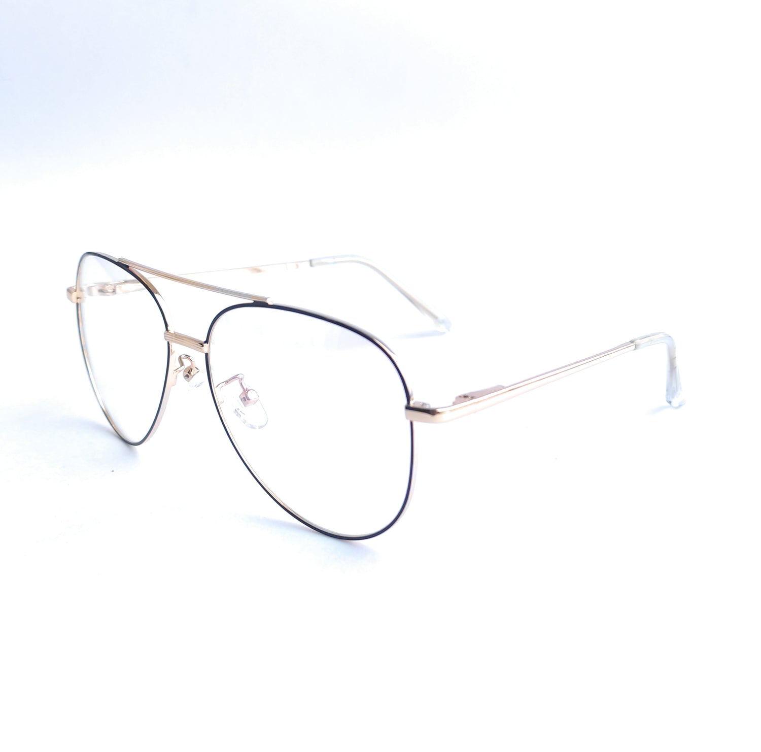 Golden black metal Aviator Full rim frame