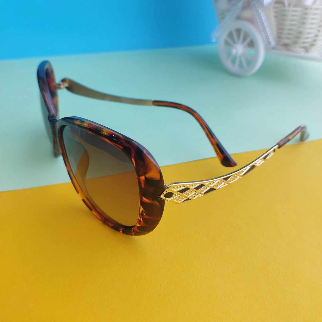 Polarized tiger print sunglasses for women best results in sunlight 100% UV protection