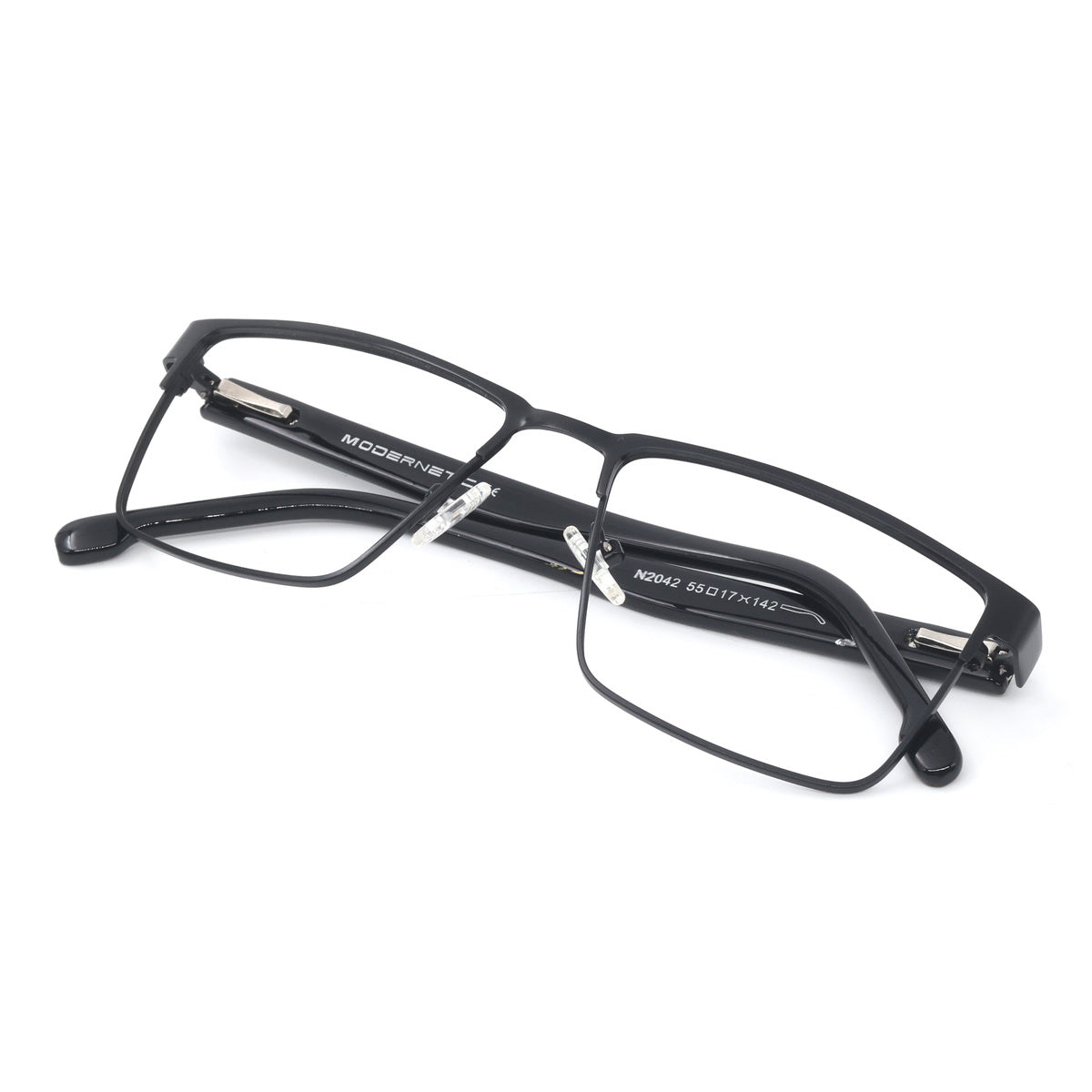 Metal Black Frame for men all ages. Side plastic coating