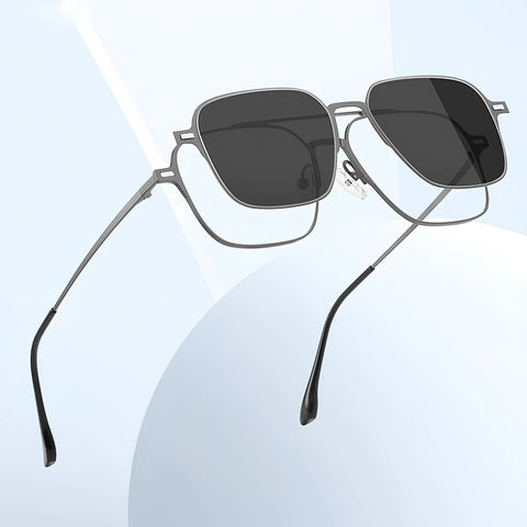 3 in 1 magnetic clip on eyeglasses + sunglasses All in One