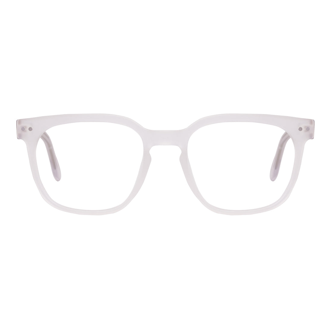 Matt White Square Full Rim Frame