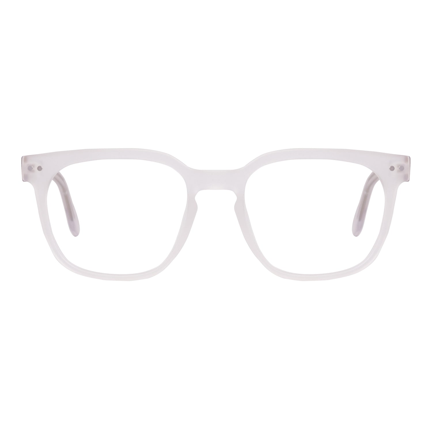 Matt White Square Full Rim Frame