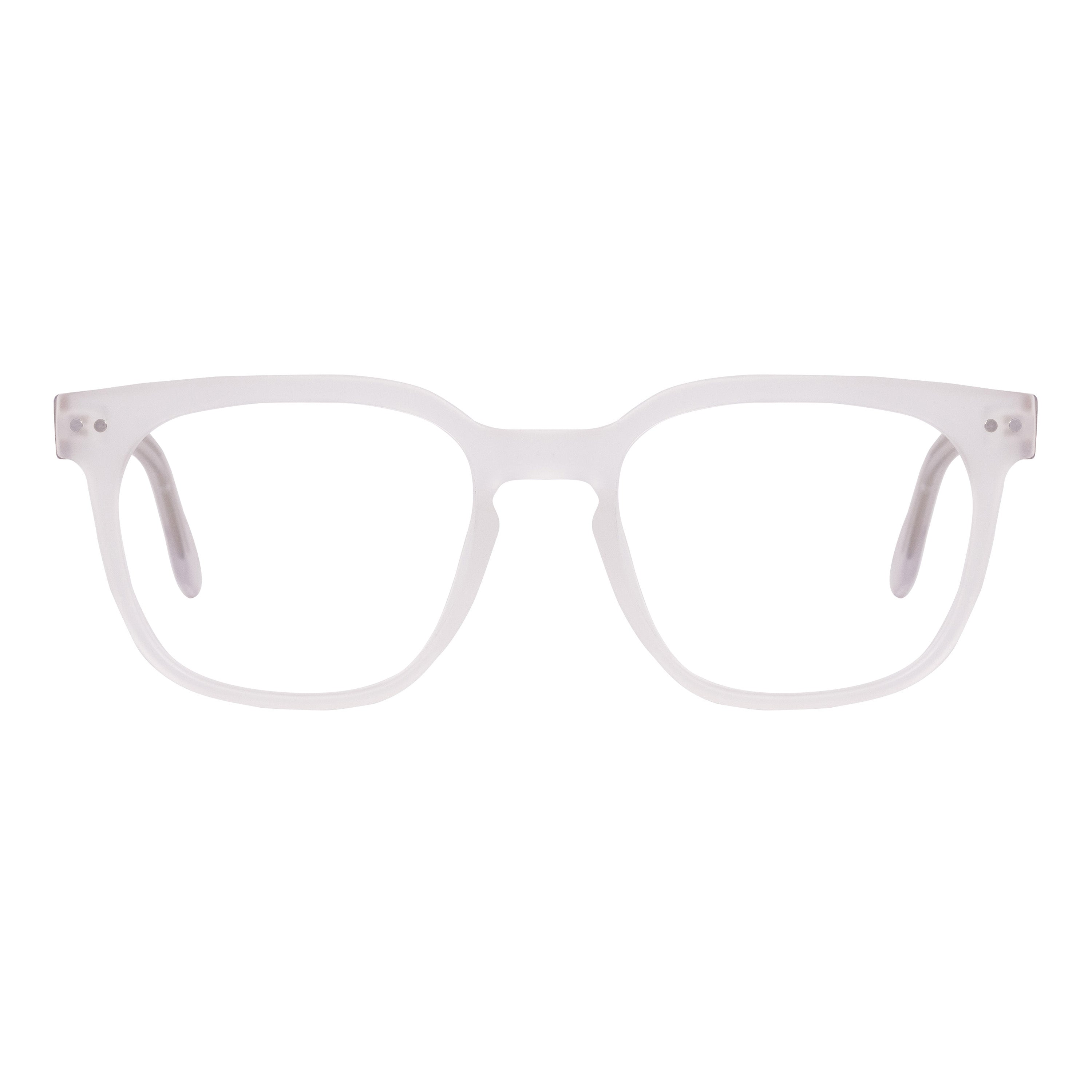 Matt White Square Full Rim Frame