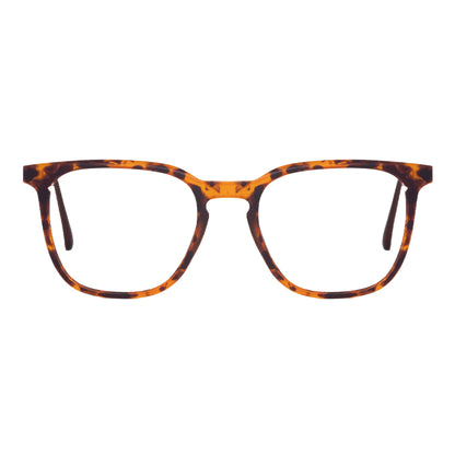 Tiger Print Matt Full Rim Square Frame