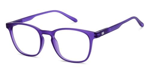 HUSTLR Full Rim Square Shape purple colour | As Seen On Shark Tank | For Men &amp; Women |
