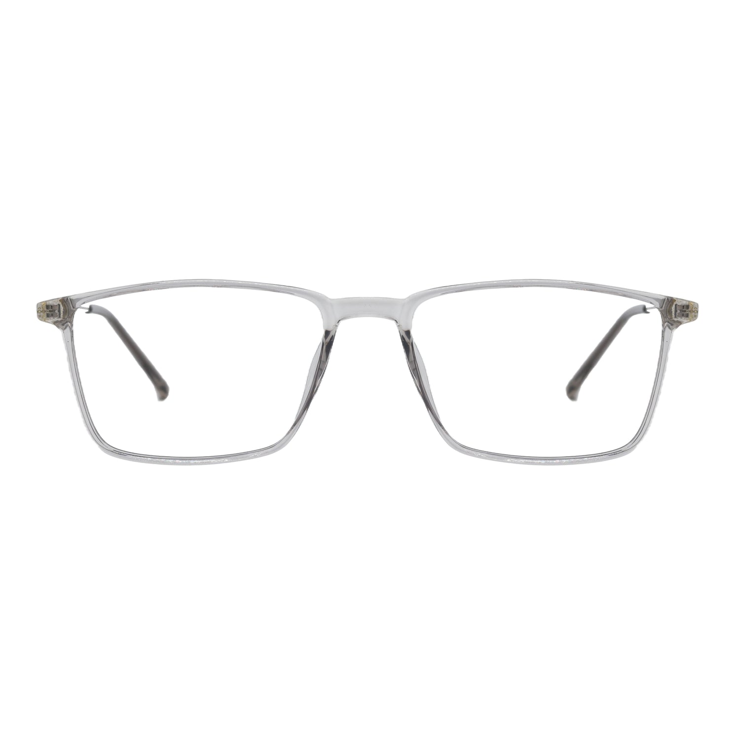 Rectangular grey full rim frame for Men