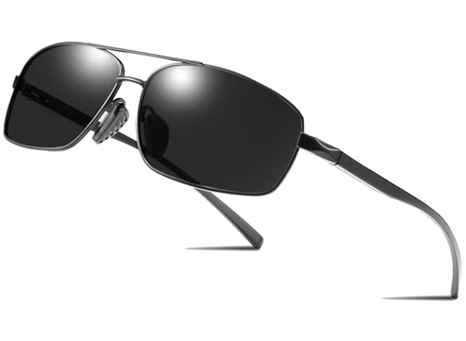 Men Rectangular Polarization Sunglasses for sports and riding