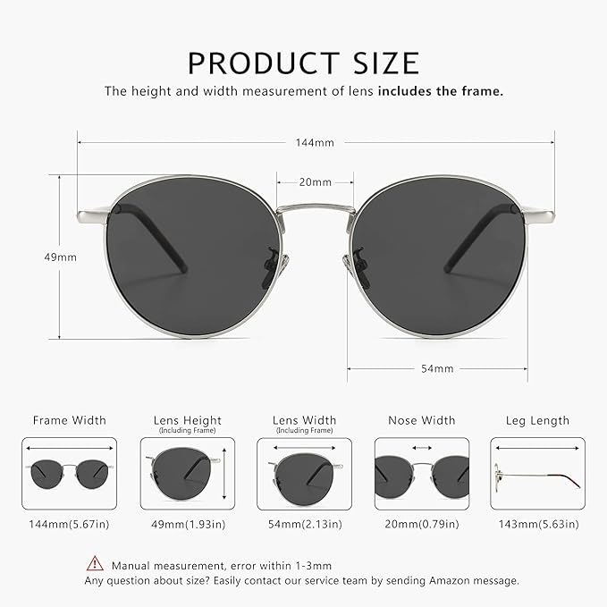 UV Protection Coating Round Sunglasses for Men and Women Classic Vintage
