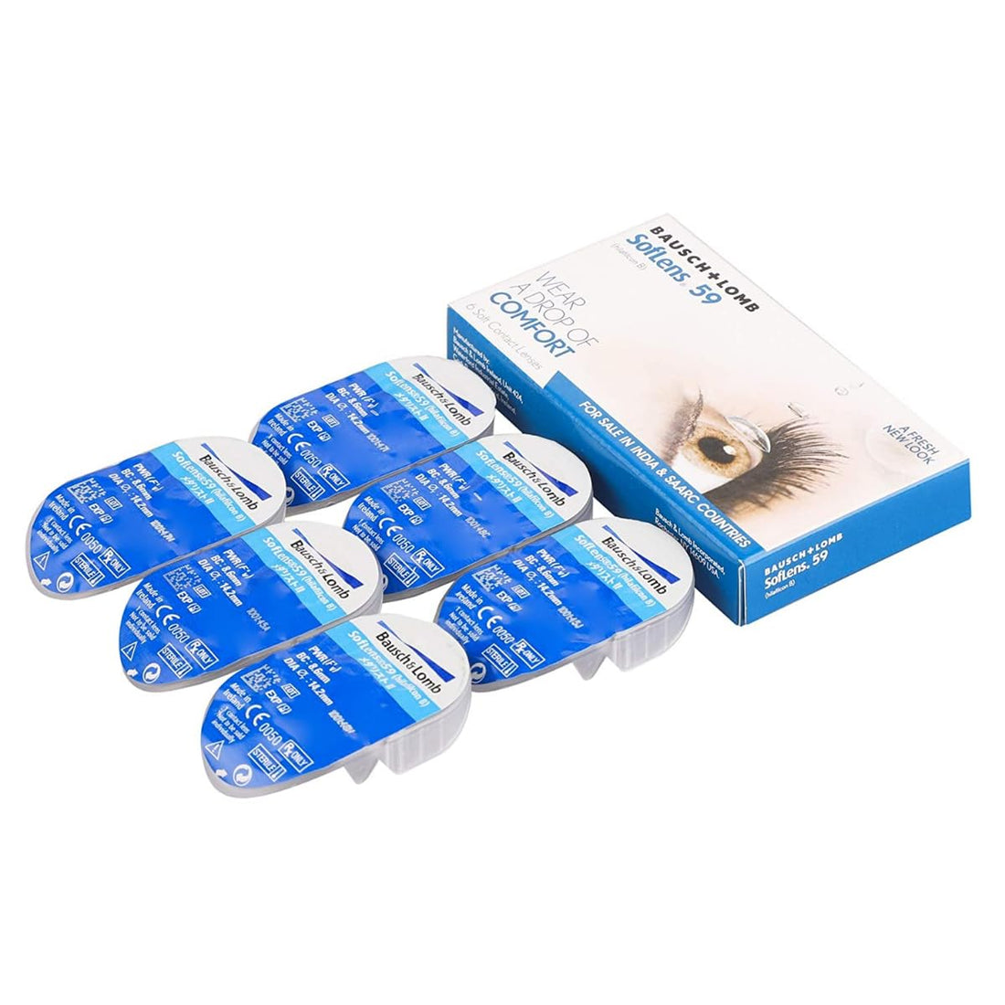 Bausch &amp; Lomb Soflens 59 Monthly Disposable Contact Lens (6 Lens Pack all sph power available )