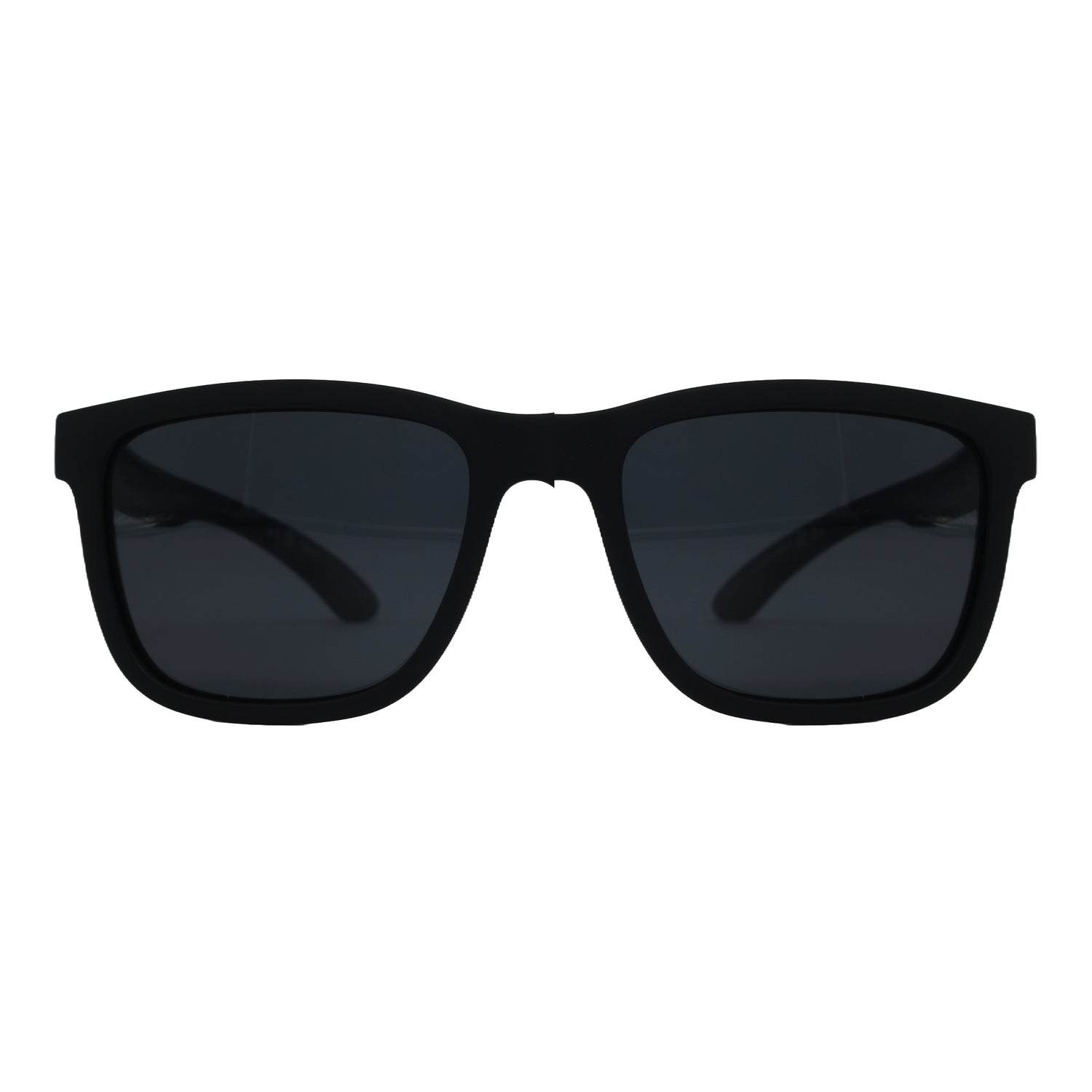 Black wayfarer Ray-Ban shape sunglasses | 100% uv Polorzied black tint