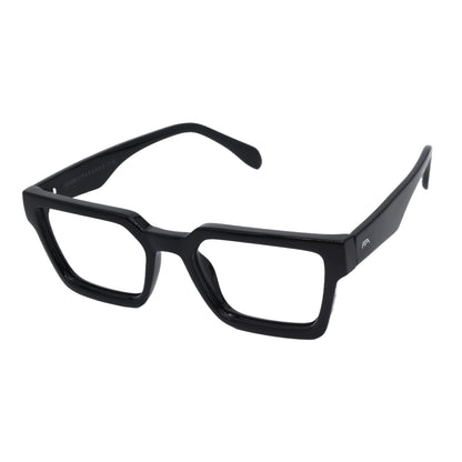 Square Shape Black Full Rim Sheet Oversized Frame by celebrity