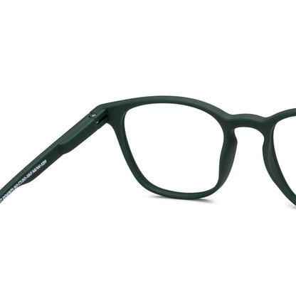 Military Green Full Rim Square  HUSTLR Frame for men &amp; women