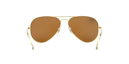 RB AVIATOR CLASSIC GOLD BROWN UV-400 SUNGLASSES