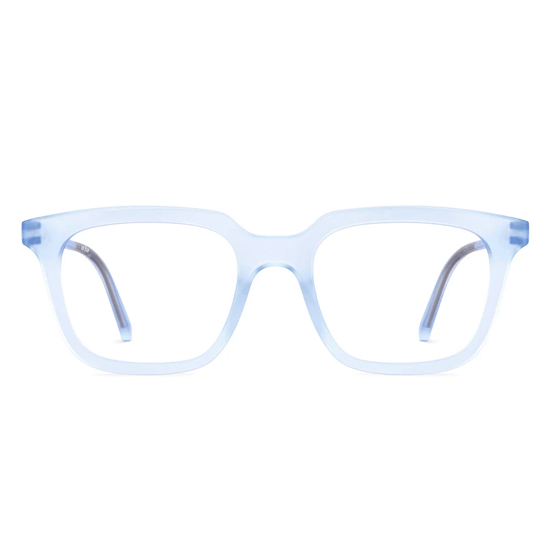 Hustlr frame squares Matt - Ice Blue for men &amp; women