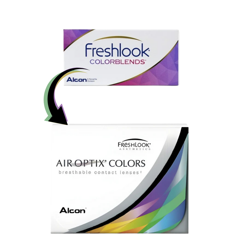 Alcon Freshlook Air Optix Colors (2 lens/box) only spherical power