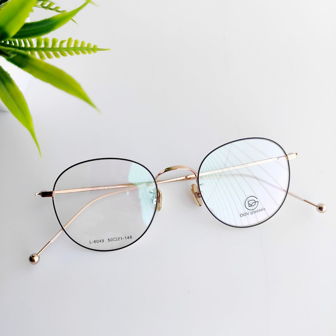 Titanium light weight golden & black frame