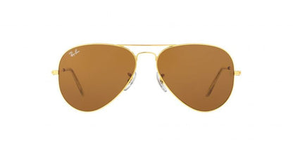 RB AVIATOR CLASSIC GOLD BROWN UV-400 SUNGLASSES