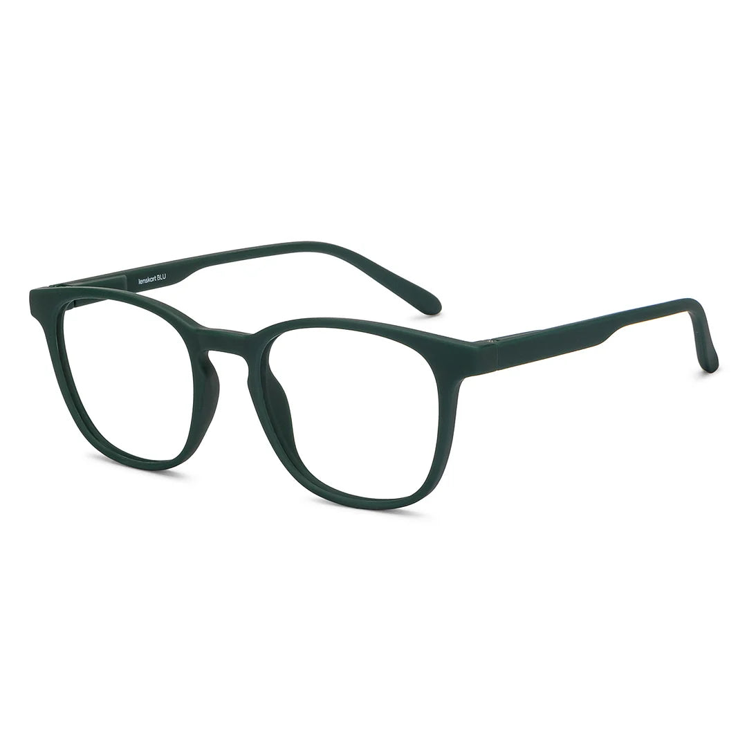 Military Green Full Rim Square  HUSTLR Frame for men &amp; women