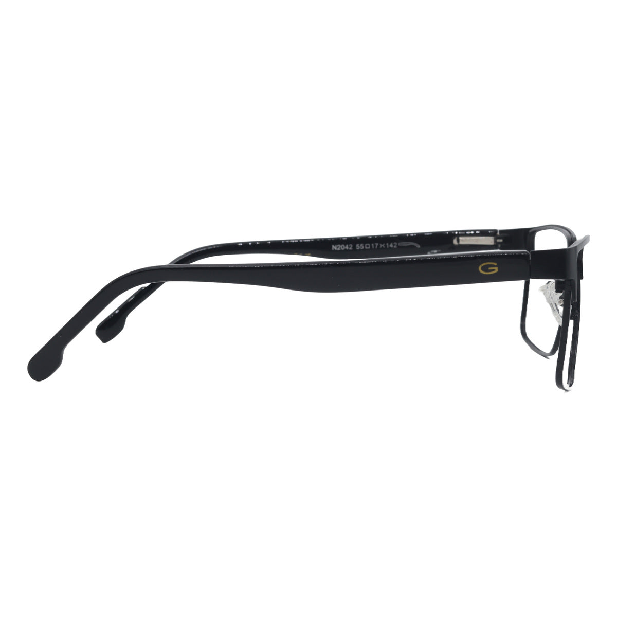 Metal Black Frame for men all ages. Side plastic coating